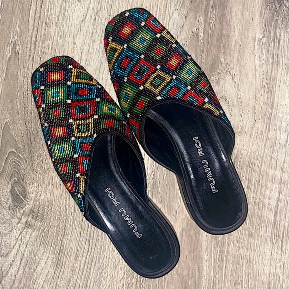 FUMU ROI Beaded Slip-On Shoes | Women’s Size 7